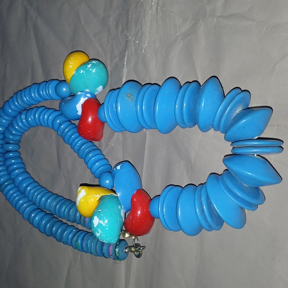 Vintage Colorful Beaded Necklace